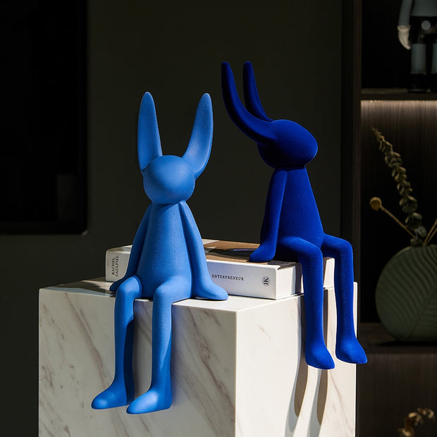 Scultura Rabbit Creativa in Resina