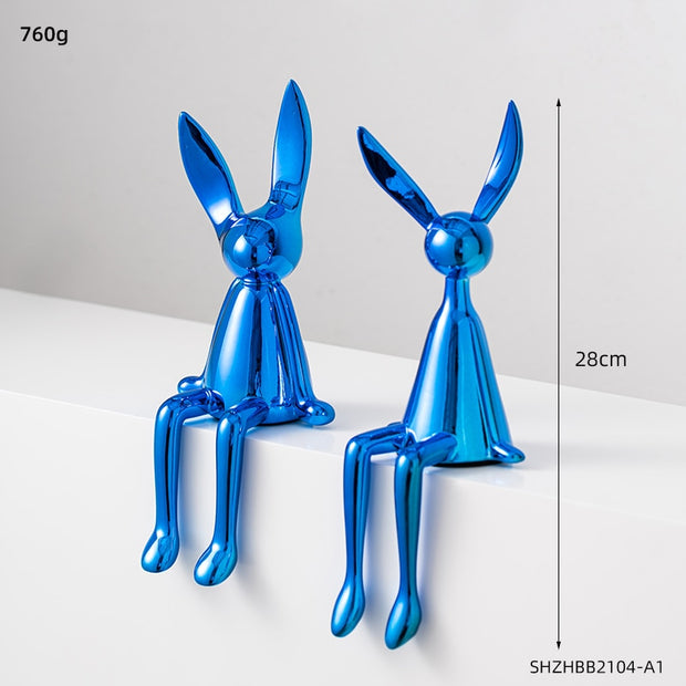 Scultura Rabbit Creativa in Resina