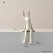 Scultura Rabbit Creativa in Resina