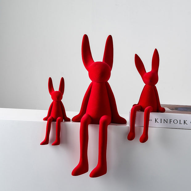 Scultura Rabbit Creativa in Resina